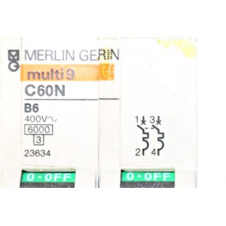 Merlin Gerin Schutzschalter multi9 C60N B6- Gebraucht/Used
