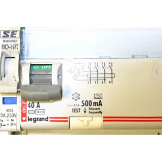 LEGRAND FI-Schutzschalter BD-HR BD900022- Gebraucht/Used