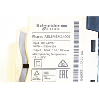 Schneider Electric Spannungsversorgung ABL8MEM24006- Gebraucht/Used