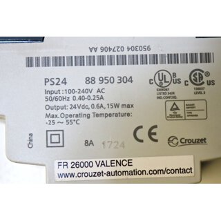 Crouzet PS24 88950304 Millenium 3 Modular Power Supply -used-