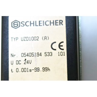SCHLEICHER Zeitrelais Typ UZD1002- Gebraucht/Used