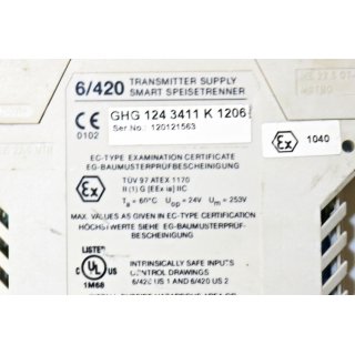 CEAG GHG 124 3411 K1206- Gebraucht/Used