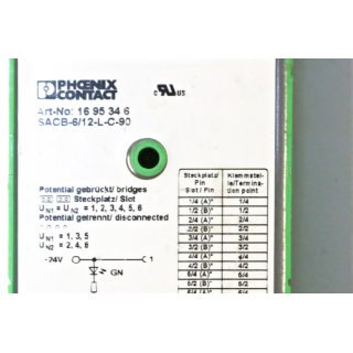 PHOENIX CONTACT Sensor SACB-6/12-L-C-90- Gebraucht/Used
