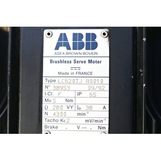 ABB LC620TJ R0010 Brushless Servo Motor -used-