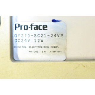PRO-FACE GP270-SC21-24VP Quickpanel -used-