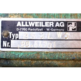 Allweiler Pumpe BS3LW3 + Motor 7416722/F05- Gebraucht/Used
