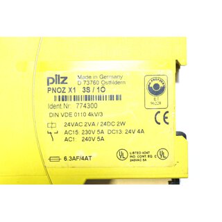 Pilz PN0Z X1 3S/1 Nr.774300 - Gebraucht/Used