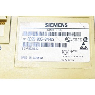 SIEMENS Simatic S5 6ES5 095-8MA03- Used