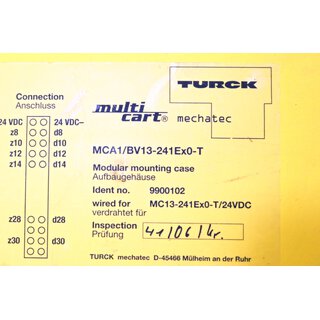 TURCK Elektronik multi cart MCA1/BV13-241Ex0-T- Gebraucht/Used