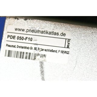 Pneumatischer Drehantrieb PDE 050-F10 mit Kugelventil -used-