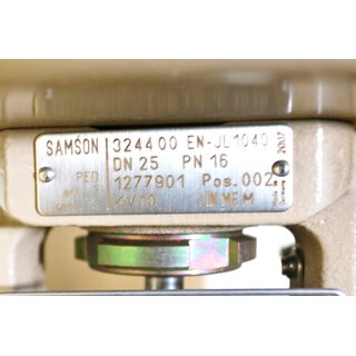 SAMSON 4763 Stelleantrieb + SAMSON 324400 EN-JL1040 Ventil -used-