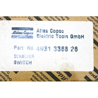 ATLAS COPCO 4931 3368 26 Schalter -OVP/unused-
