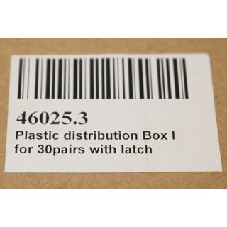 Elektronik Kunststoffverteiler 46025.3 - Neu