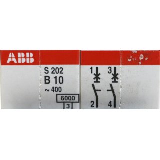 ABB Leitungsschutzschalter S202-B10