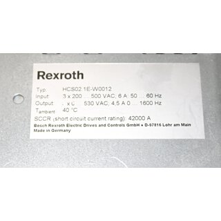 Rexroth HCS02.1E-W0012 - Used