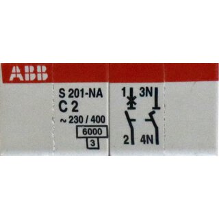 ABB S201-C2 Leitungsschutzschalter -unused-