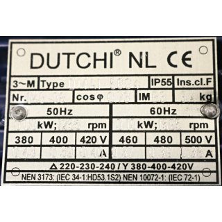 Dutchi 3 ~Motor DMA1 56 G4 1255 rpm 0,09kW