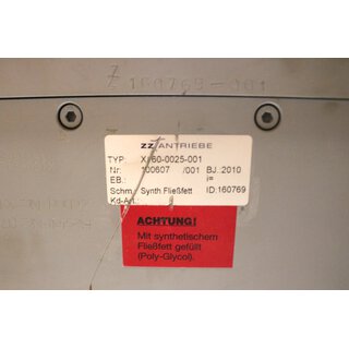 ZZ Antriebe X160-0025-001 Getriebe -used-