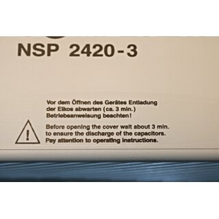 Konzept Competent NSP 2420-3 Stromversorgung Competent 24V/20A -OVP/unused-