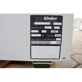 WTC Binder 3724009900310 Brutschrank Inkubator -used-
