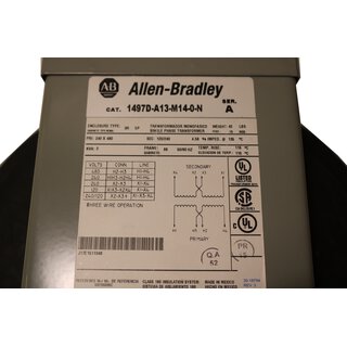Allen-Bradley 1497D-A13-M14-0-N Single Phase Transformer