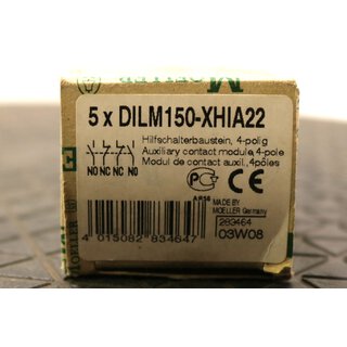 Moeller 5x DILM150-XHIA22 Hilfschalterbaustein
