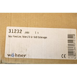Whner 31232 Secure Power Liner Lasttrennschalter -OVP/unused-