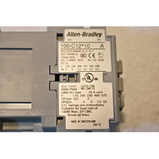 Allen Bradley 100-C12KF10 Motorschutzschalter -OVP/unused-
