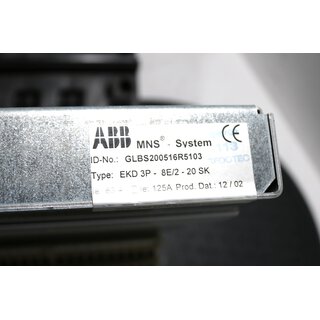 ABB EKD 3P-8E/2-20SK MNS-System -used-