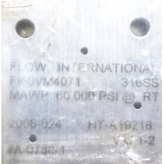 FLOW International Handventil 2 Wege 1/4  FL60VM4071  Neu
