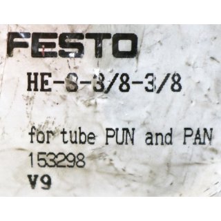 FESTO  HE-S-3/8-3/8  3/2 Absperrventil  Neu