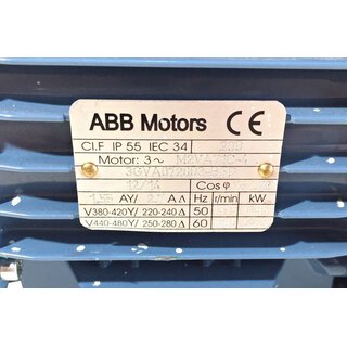 ABB M2VAY1C-4 / 3GVA072003-BSD 12/14 3~Motor 0,55kW 1375 rpm -unused-