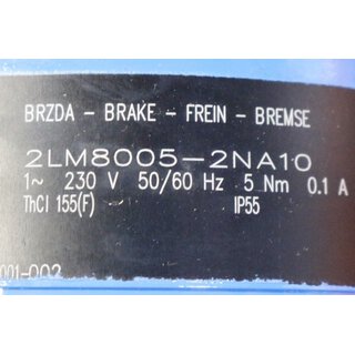 Siemens 1LA7073-2AA11-Z + Brake 2LM8005-2NA10 Simotics GP -used-