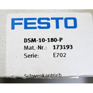 FESTO Schwenkantrieb  DSM-10-180-P  Neu