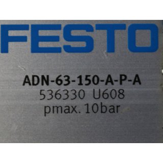 FESTO ADN-63-150-A-P-A  Normzylinder max 10bar  gebraucht/used