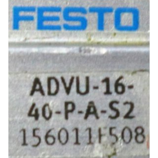 Festo ADVU-16-40-P-A-S2 Kompaktzylinder  gebraucht/used