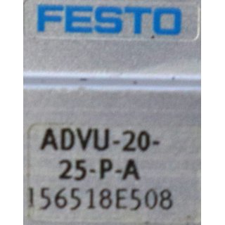 FESTO Normzylinder ADVU-20-25-P-A  gebraucht/used