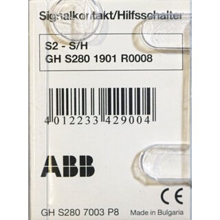 ABB S2-S/H GHS2801901R0008 Hilfsschalter -OVP/unused-