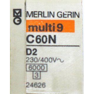 MERLIN GERIN C60N D2  230/400V -Gebraucht/Used