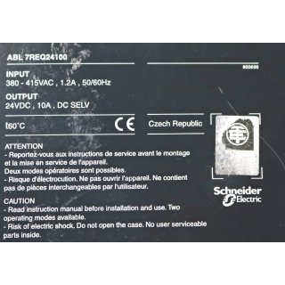 Telemecanique ABL 7REQ24100 Input/Output Module Used