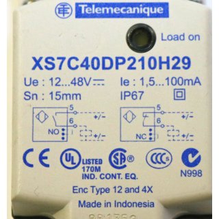 Telemecanique XS7C40DP210H29 Näherungsschalter -Neu